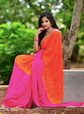 Ombre Embroidered Saree