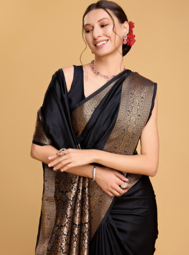 Woven Design Zari Heavy Work Saree