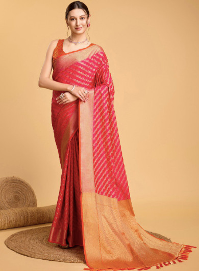 Woven Design Zari Art Silk Patola Saree