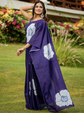 Floral Block Print Saree