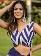 Floral Block Print Saree