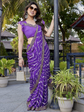Leheriya Embroidered Pure Georgette Saree