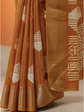 Geomteric Printed Woven Design Zari Saree