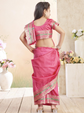 Pink Sarees with No border (6-7Y)