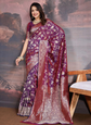 Woven Design Banarasi Saree With Blouse Piece