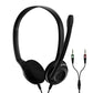 Sennheiser PC 3 Chat Wired On‑Ear Headphones with Mic (Black)