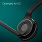 Sennheiser PC 3 Chat Wired On‑Ear Headphones with Mic (Black)