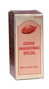 Siddha Makardhwaj Special 30 Tablets (with Gold & Pearl)