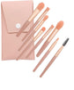 2 X URBANMAC Makeup Brush Set 8PCS Mini With Storage (Dark_peach)
