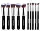 2 X URBANMAC Premium Synthetic Kabuki 10‑Piece Makeup Brush Set