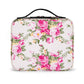 INOVERA Nylon Makeup Organizer Bag (White Printed)