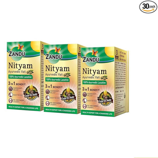 5 X Zandu Nityam 30TAB (pack of 3)