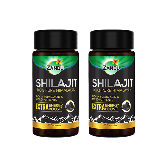 Zandu Shilajit Capsule, 60 capsules x Pack of 2