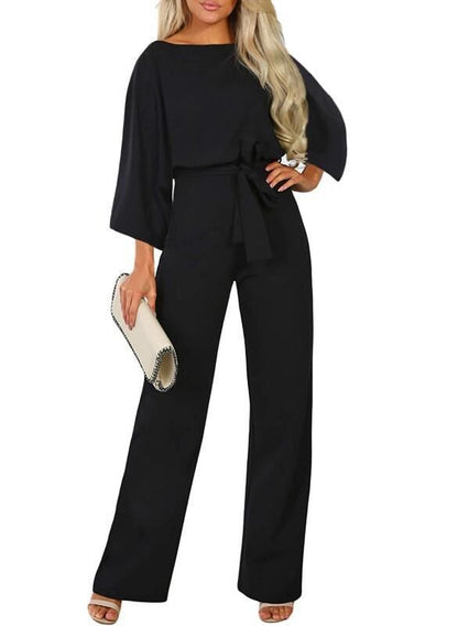 Fall Winter Fashion Batwing Long Sleeve Lace-up Women&