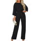 Fall Winter Fashion Batwing Long Sleeve Lace-up Women&