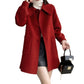 Tcraft Womens Stylish Casual Doll-Neck Wool Coat