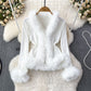 Pure Desire V-neck Stitching Bell Sleeve Slim Slimming And Simple Sweater
