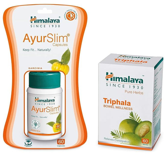 Himalaya Wellness Triphala, 60 Tablets Ayurslim, 60 Tablets