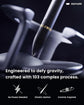 novium Hoverpen Interstellar - Space Black, Ballpoint Pen, 18K Gold-plated Pen Ring