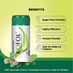 Charak Pharma KOFOL Ayurvedic 60 Pills for Sore Throat Pack Of 5