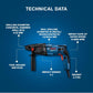 BOSCH GBH 220 Corded Electric Rotary Hammer with SDS Plus, 720 W, 2 J, 2.3 Kg