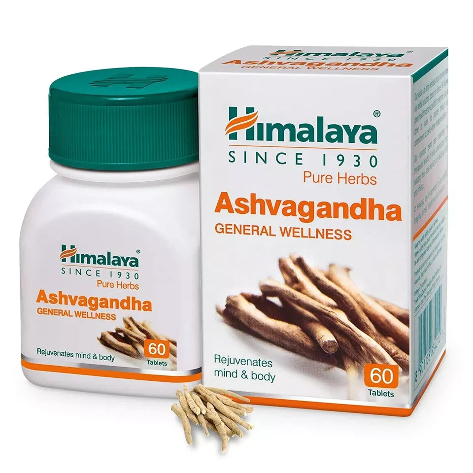 5 X Himalaya Ashwagandha Ashvagandha General Wellness 60 Tabs