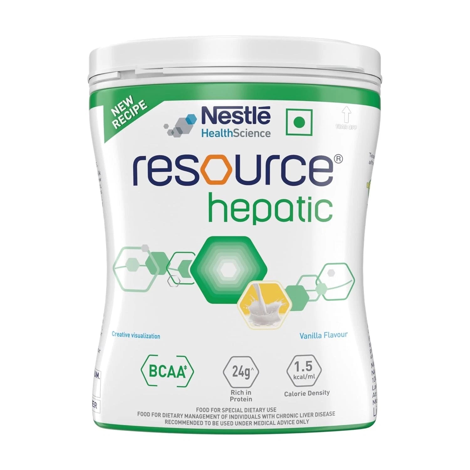 4 X Nestle Resource Hepatic 400g Pet Jar Pack ( Vanilla Flavour )