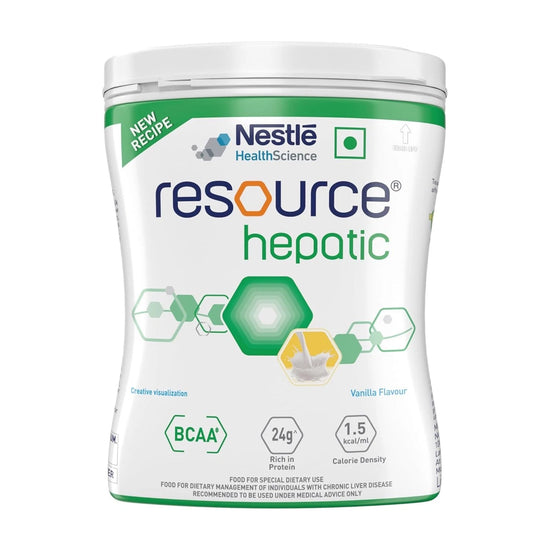 4 X Nestle Resource Hepatic 400g Pet Jar Pack ( Vanilla Flavour )