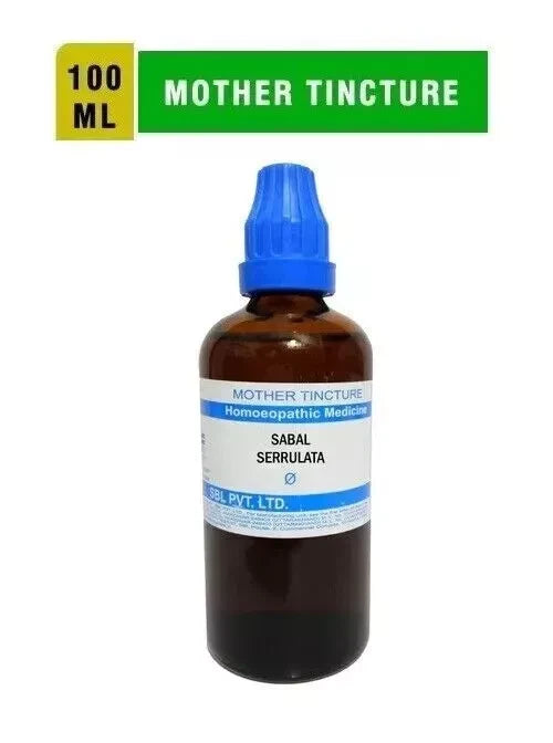 2 X SBL Homeopathic Sabal Serrulata Mother Tincture 100 ml