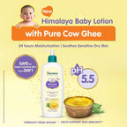 Himalaya Baby Lotion With Pure Cow Ghee Ph5.5 Aloe VeraSafe For Newborns 400Ml